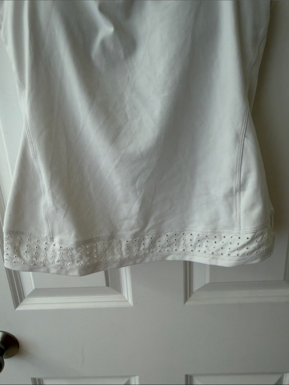 Prana Cream Eyelet Racerback Tank Top - Picture 5 of 9